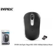 Resim Everest Mouse Sm-804 Usb Siyah-beyaz Kablosuz Diğer 