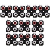 Resim Suntek 10 Parça Pcb Dağı Av Konsantrik Çıkış 4 Rca Dişi Soket Konnektör Kurulu 
