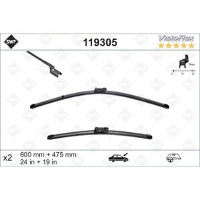 Resim Valeo SİLECEK SÜPÜRGESİ ÖN ÜSTTEN BASMALI GOLF5-GOLF6-JETTA-PASSAT-CADDY-YETI 600 x 475 mm ALSAT 