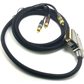 Resim Scart-3Rca Gold Kablo Metal Fişli 2Mt 