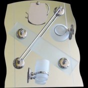 Resim Banyo Ayna Seti 43x53 cm 6 Parça Model 242 