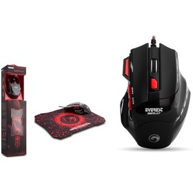 Resim Everest SGM-X7 Kablolu Oyuncu Mouse + Mouse Pad 