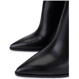 Resim Tamer Tanca Kadın Hakiki Deri Siyah Topuklu Çizme 1078 26140 Bn Czm Sk25-26 Sıyah Dr Siyah 