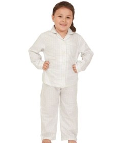 Resim The Don Krem Kareli Kız Çocuk Pijama Takımı (9-14 Yaş) 