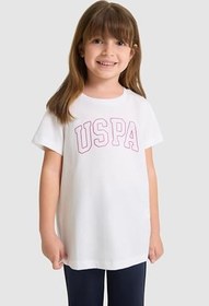 Resim U.S. Polo Assn. Kız Çocuk Beyaz Tişört Basic 50325631-VR013 