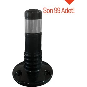 Resim İleri Trafik Delinatör 30 x 8 cm, Esnek Duba Siyah 