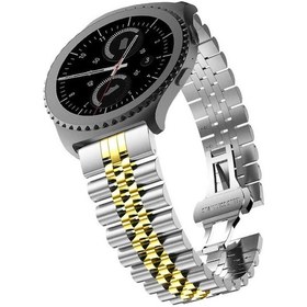 Resim Samsung Uyumlu Gear S3 Kordon 22Mm Şeritli Metal Kordon 36 