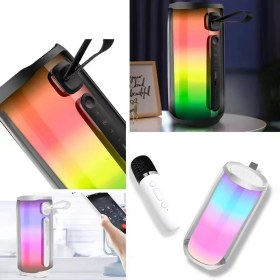 Resim Newface Pluse 7 Mikrofonlu Rgb Kablosuz Hoparlör - Beyaz Glstd 