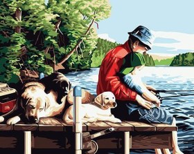 Resim Sayılarla Boyama Seti - İskele - 60x75 