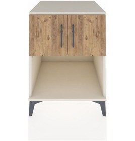 Resim Kronos Komodin 2 Raflı 2 Kapaklı 60x59x80 Aytaşı-çam Aytaşı 