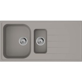 Resim Hansgrohe S520-F525 Ankastre Granit Eviye + 980/480 Otomatik Gider Seti Beton Grisi 