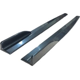 Resim MKG Bmw 1 Serisi F20 2011-2015 Kulaklı Yan Marşpiyel Altı Lip Kısa 86 cm Piona Black 