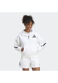 Resim Whıte Adidas Kadın Kapşonlu Eşofman Üstü W Z.n.e. Fz Je7849 001 