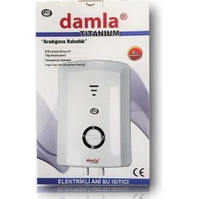 Resim Feyza Design Elektrikli Şofben, Ani Su Isıtıcı, Banyo Için Hızlı ve Verimli 7500W 