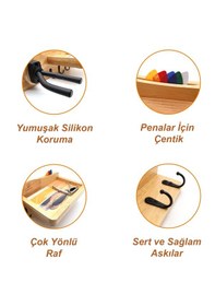 Resim Midex Gp-30 Gitar Standı Sehpası Duvar Askısı Ahşap Şık Kaliteli 