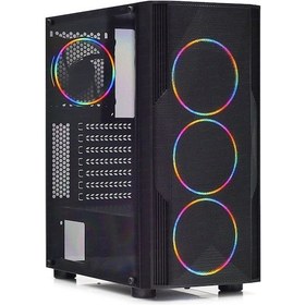 Resim Dark Diamond Pro 4X12Cm Fan Full Mesh Oyuncu Kasa 