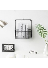 Resim Wessdizayn Wd109 Minimalist Kafes Tel Tasarımlı Metal Duvar Rafı 