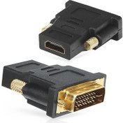 Resim Dvı 24+1 Pin Erkek - Hdmı Dişi Çevirici Adaptör 