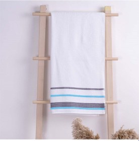 Resim Homelover %100 Organik Pamuk 2'li Havlu Seti 2 Banyo Havlusu 70x130 Mavi 