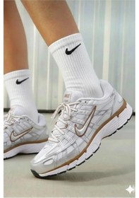 Resim Nike P-6000 Womens Sneaker White Kadın Günlük Spor Ayakkabı Gri 