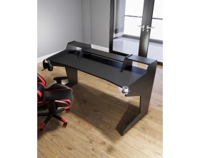 Resim Michael Brean Özel Tasarım Oyuncu ve Stüdyo Masası 150 cm Bardaklık ve Kulaklık Tutucu Hediye 