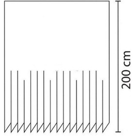 Resim Zethome Tropik Banyo Duş Perdesi 3390 Tek Kanat 1X120X200 Çok Renkli 