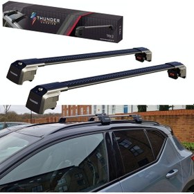 Resim Volvo Xc40 Electrıc 2020-sonrası Trx2 Carrier Kilitli Ara Atkı Taşıyıcı Tavan Barı Siyah 