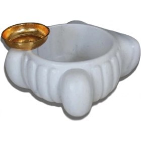 Resim Sipahi Marble Beyaz Mermer Özel Tasarım Yuvarlak Kurna 