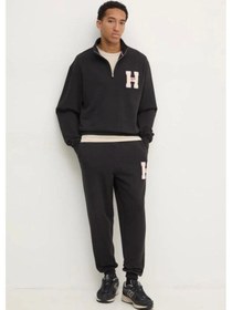 Resim Tommy Jeans Erkek Siyah Jogger Eşofman Altı Siyah 