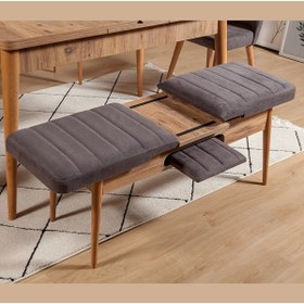 Resim ZEYTUN Ahşap Açılır Bench Atlantik Soho Antrasit 