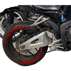 Resim Motorsiklet Honda Lastik Yazısı 8adet Lastik Sticker 15-21 İnç 