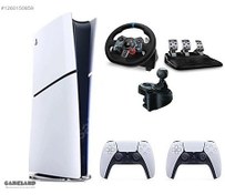 Resim Sony Playstation 5 Slim Digital  1 TB Bilkom Garanti + 2 Kol + Direksiyon Seti + Shifter 