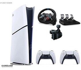 Resim Sony Playstation 5 Slim Digital  1 TB Bilkom Garanti + 2 Kol + Direksiyon Seti + Shifter 