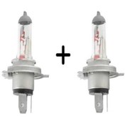 Resim 6v 25 25 H4 Civalı Ampül 3 Tırnak 43t 2 Adet Şeffaf 