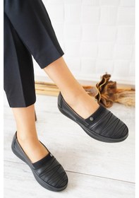 Resim Celira Siyah Büyük Numara Anne Ayakkabı Hs00325 Siyah 