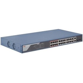 Resim Hikvision Ds-3e1326p-eı 24 Port Poe 2 Port Uplink 2 Port Sfp Yönetilebilir 370w Poe Switch 
