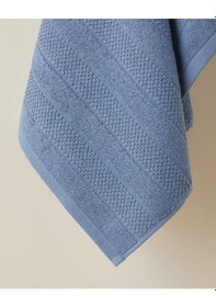 Resim English Home Sandy Stripe Pamuk Yüz Havlusu 50x80 Cm Lacivert Lacivert 