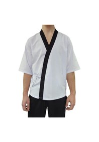 Resim Formteks Sushi Şef Kimono Ceketi Beyaz Siyah 