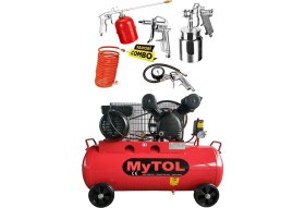 Resim Mytol MY14309 2 Hp 8 Bar 100 Lt V-Kafa Hava Kompresörü + Havalı Alet Seti 