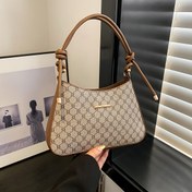 Resim LABOONOO Kadınlar için Şık Çapraz Çanta - Yumuşak Sentetik Sentetik, Geometrik Desen, Altın Tonlu Aksesuarlar, Fermuar Kapanış, Polyester Astar - Günlük ve Resmi Durumlar için Çok Yönlü Omuz Çantası, Çapraz Çanta, Zarif Aksesuar 