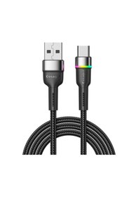 Resim Essager Led Işıklı 1 Metre 3a Usb To Type-c Ultra Hızlı Şarj Kablosu,dayanıklı Renkli Led Işıklı Kablo 