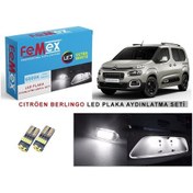 Resim Citröen Berlingo 2023 Sonrası Led Plaka Aydınlatma Ampul Seti Femex Parlak Beyaz 