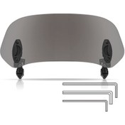 Resim Reedark "evrensel Motosiklet Rüzgar Koruyucu - 180 Ayarlanabilir, Gürültü Azaltıcı, Kolay Montaj" 