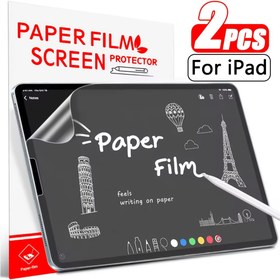Resim 2 adet Paperfeel mat ekran koruyucu, iPad 11 / 10. nesil (2025/2022) ve iPad Air 11 M3 2025 / M2 2024 için uygun, iPad Pro 11 inç (2022/2021/2020/2018), iPad Air 1/2 9.7 '' 5. 6. 2018 10.2 inç 7. 8. 9. 10. 2022 Doğal yazım için tasarlanmış, daha az yansıma ve kolay kurulum ile 