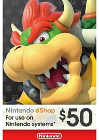 Resim Nintendo Eshop Card 50 Usd Nintendo Gift Card 50 Usd 