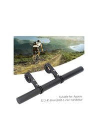 Resim Bisiklet Gidon Aksesuar Uzatma Aparatı 30 Cm Genişletici Çubuğu Işık Km Far Tutucu 