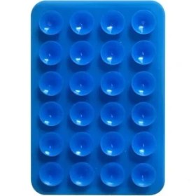 Resim GongtuShop Mavi Stil Ankndo Vantuz Duvara Montaj Telefon Tutucu Mat Çok Fonksiyonlu Kare Anti-Slgle Taraflı Silikon Vantuz Deri Kılıf (Yurt Dışından) 