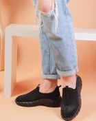 Resim layki Lucas Siyah Renkli Siyah Parlak Taş Detaylı Lux Kadın Spor Ayakkabı 