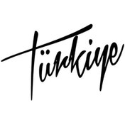 Resim Türkiye El Yazısı - Araç, Oto, Laptop, Duvar Uyumlu Sticker 10 6 Cm 