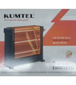 Resim Kumtel Çift Taraflı Isıtıcı 1800W Kolay Taşınabilir Ev ve Ofis Kullanımına Uygun Quartz 